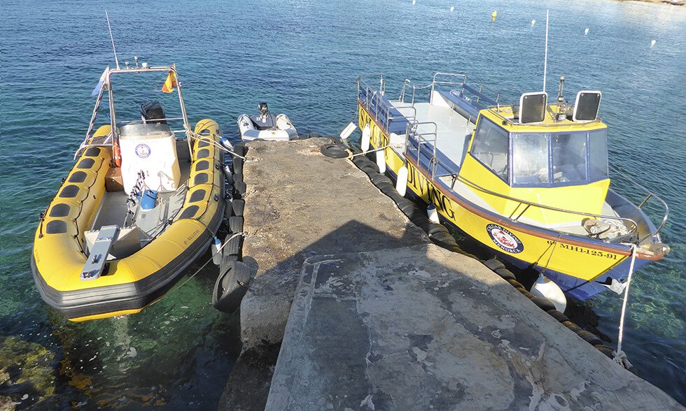 Our Boats | S'Algar Diving Menorca