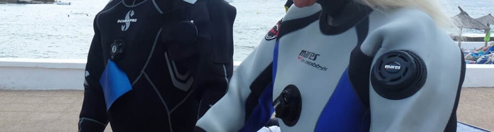 PADI Dry Suit Speciality Diver Course | S'Algar DIving Menorca